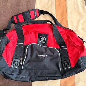 OGIO Big Dome Duffel Bag VMware branded red and black